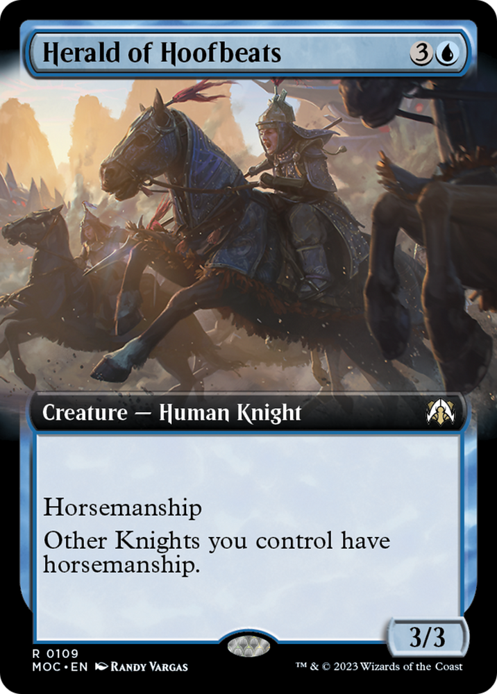 Herald of Hoofbeats (Extended Art) [March of the Machine Commander] 