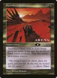 Squandered Resources (Oversized) [Oversize Cards] 