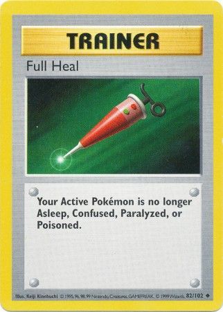 Full Heal (82/102) [Shadowless Unlimited Base Set] 