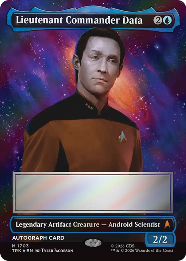Lieutenant Commander Data (Borderless) (Signed) [Star Trek]