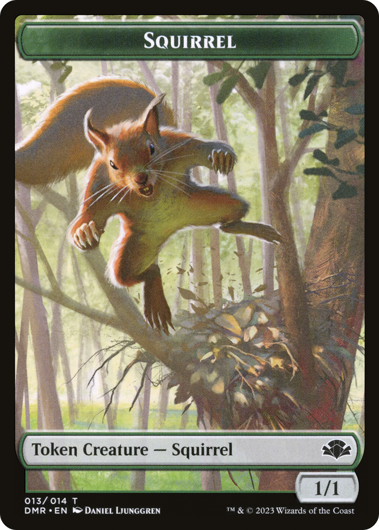 Squirrel Token [Dominaria Remastered Tokens] 