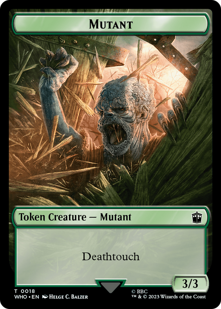 Soldier // Mutant Double-Sided Token [Doctor Who Tokens] 