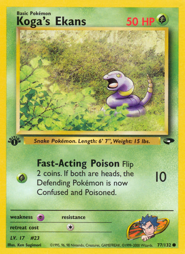 Koga's Ekans (77/132) [Gym Challenge 1st Edition] 
