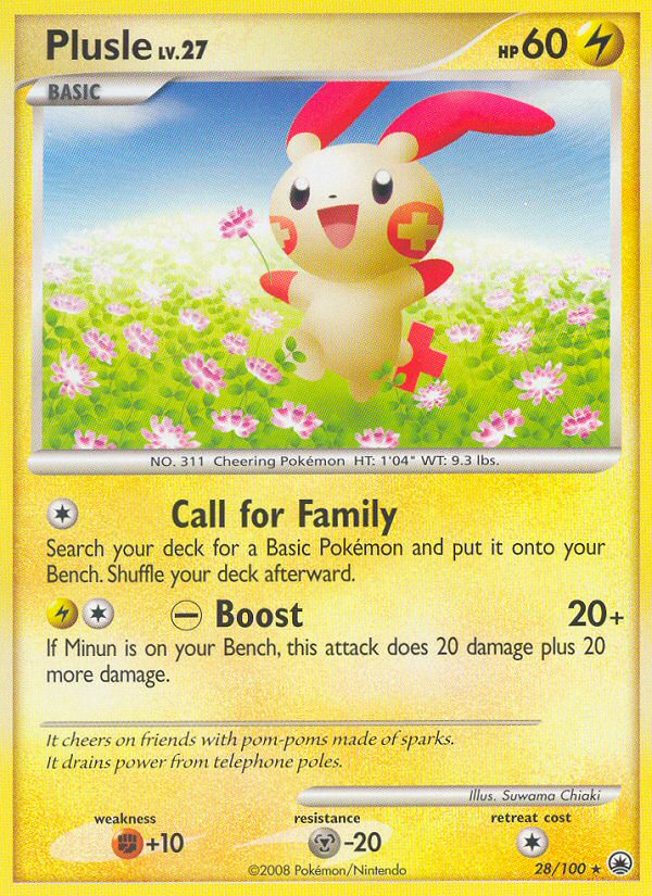 Plusle (28/100) [Diamond &amp; Pearl: Majestic Dawn] 