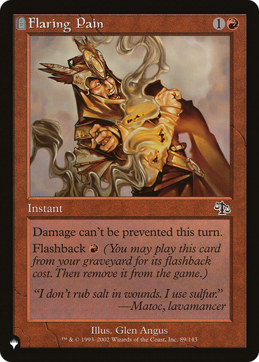 Flaring Pain [The List Reprints]