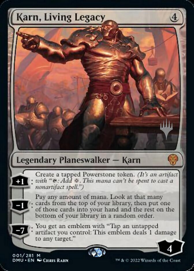 Karn, Living Legacy (Promo Pack) [Dominaria United Promos] 