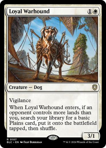 Loyal Warhound [Bloomburrow Commander] 