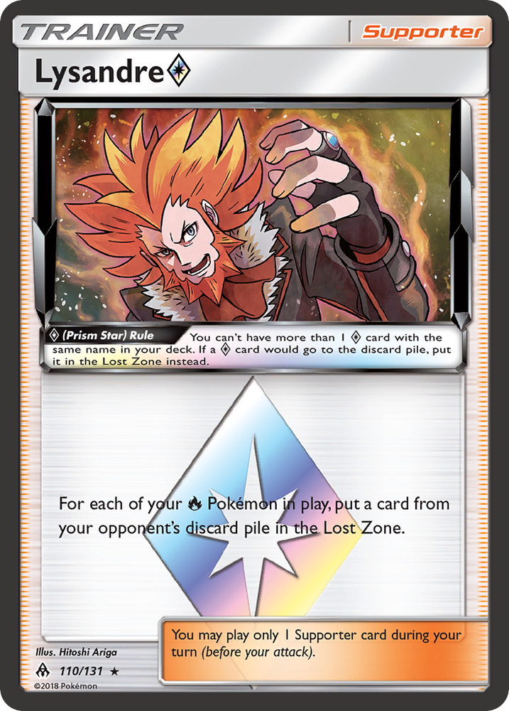 Lysandre (110/131) (Prism Star) [Sun &amp; Moon: Forbidden Light] 