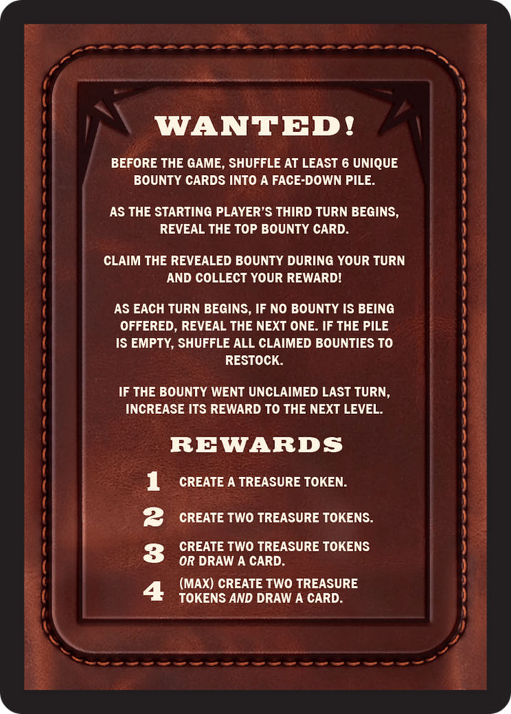 Bounty: Beth Hannifer Rod // Bounty Rules Double-Sided Token [Outlaws of Thunder Junction Commander Tokens] 