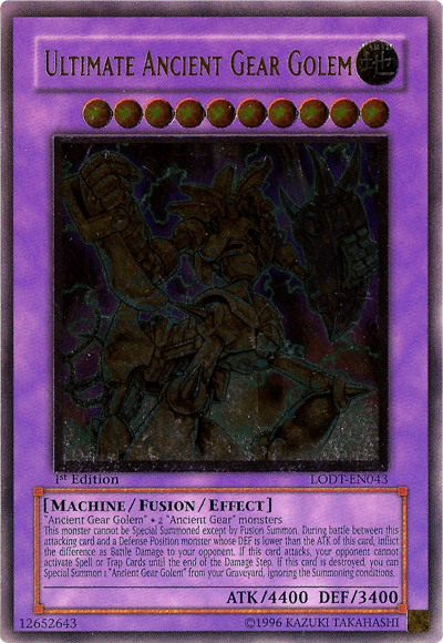 Ultimate Ancient Gear Golem [LODT-EN043] Ultimate Rare 