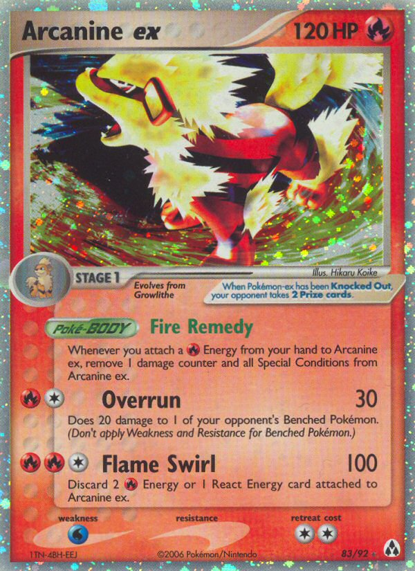 Arcanine ex (83/92) [EX: Legend Maker] 