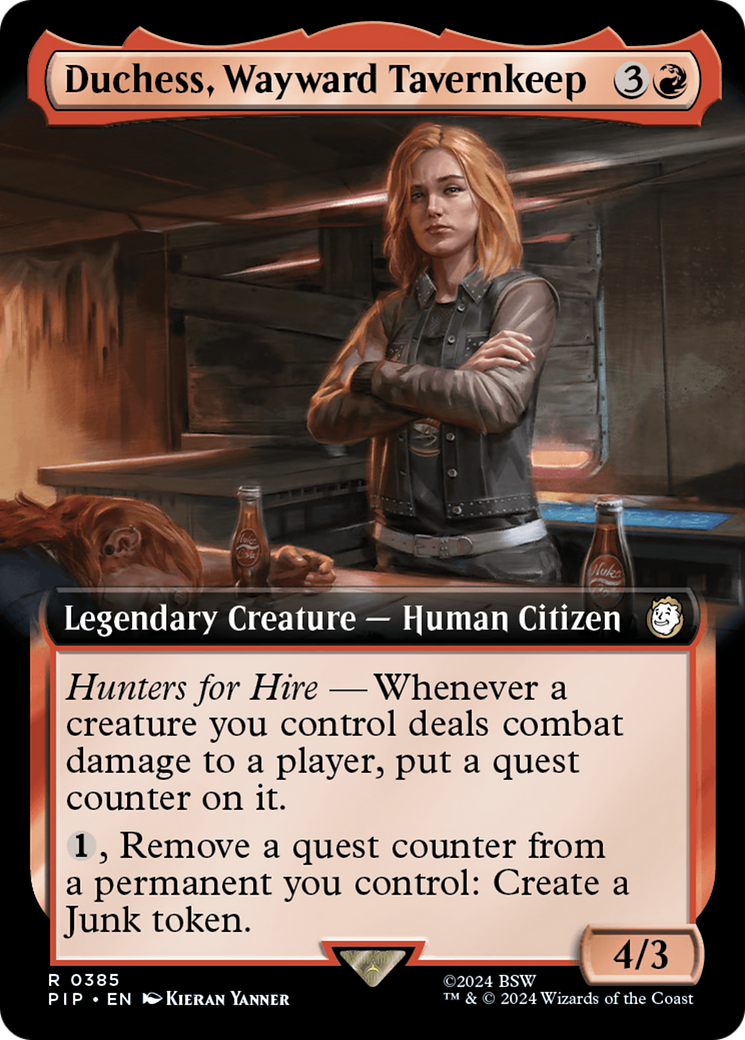 Duchess, Wayward Tavernkeep (Extended Art) [Fallout] 