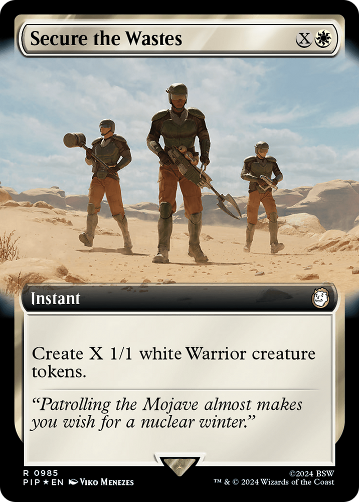 Secure the Wastes (Extended Art) (Surge Foil) [Fallout] 