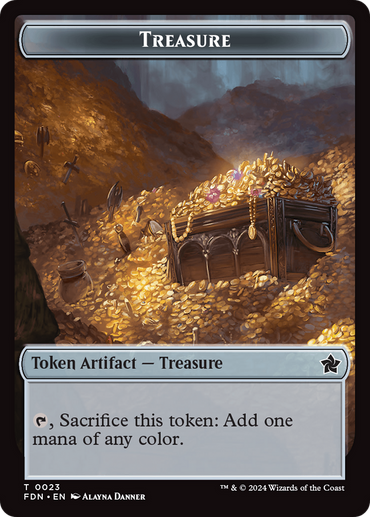 Food // Treasure Double-Sided Token [Foundations Tokens] 