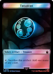 Dalek // Treasure (0063) Double-Sided Token (Surge Foil) [Doctor Who Tokens] 