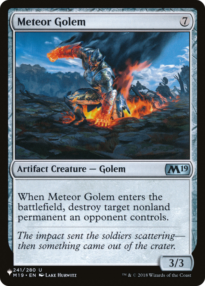 Meteor Golem [Secret Lair: From Cute to Brute] 