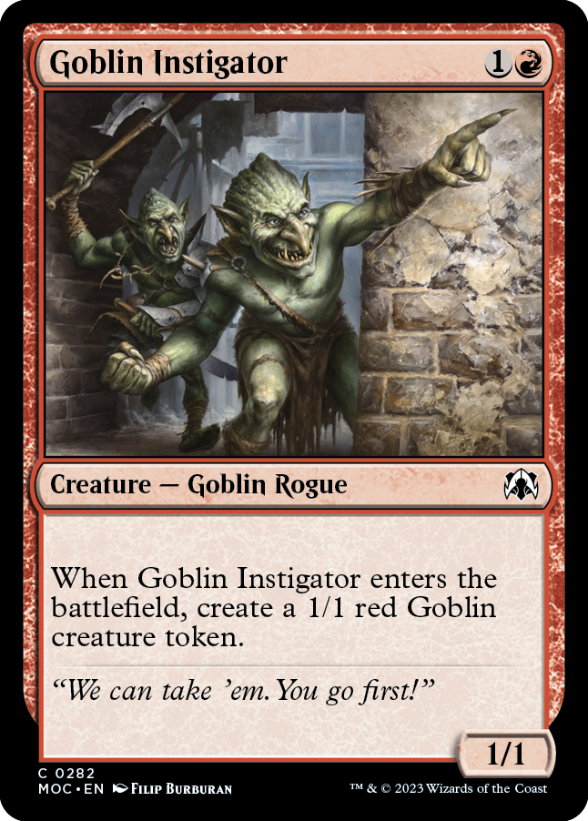 Goblin Instigator [March of the Machine Commander] 