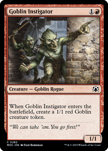 Goblin Instigator [March of the Machine Commander] 