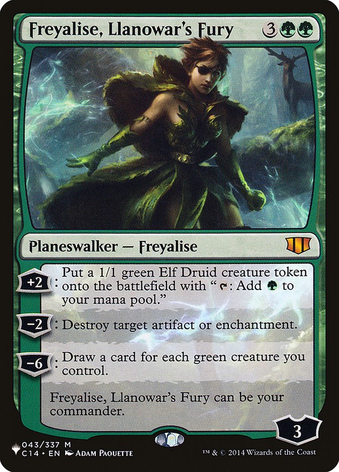 Freyalise, Llanowar's Fury [The List] 