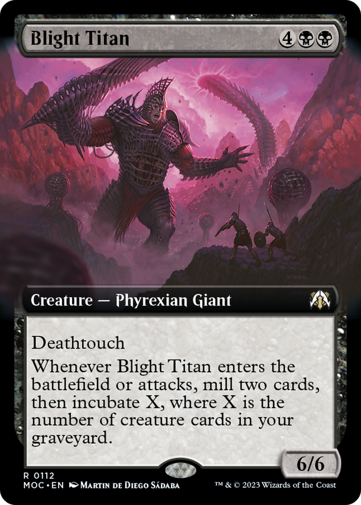 Blight Titan (Extended Art) [March of the Machine Commander] 