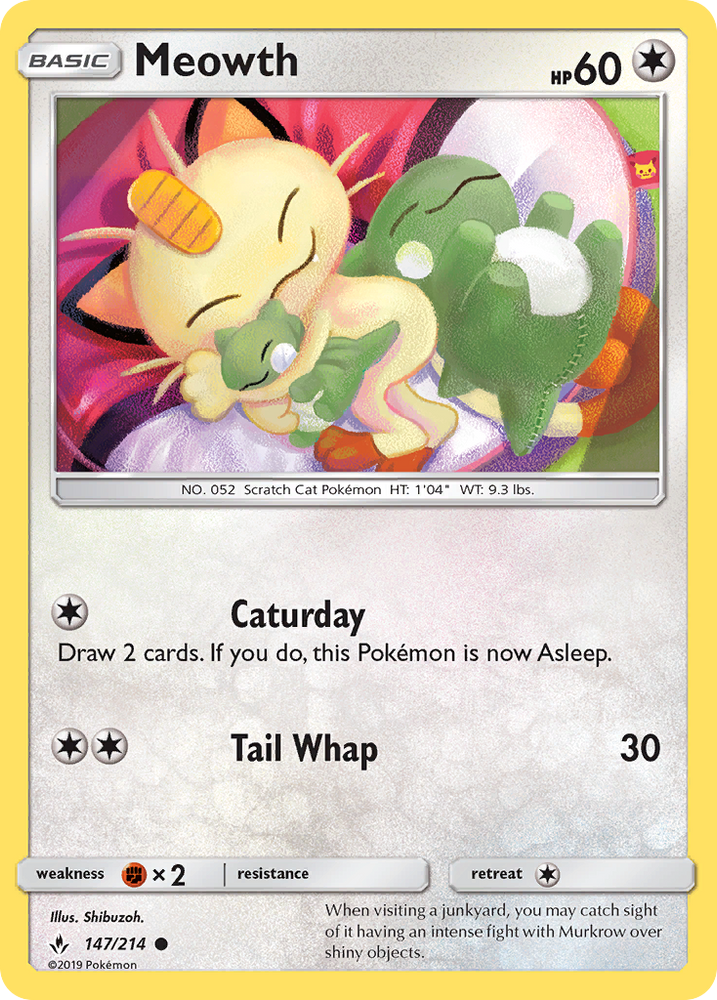 Meowth (147/214) [Sun &amp; Moon: Unbroken Bonds] 