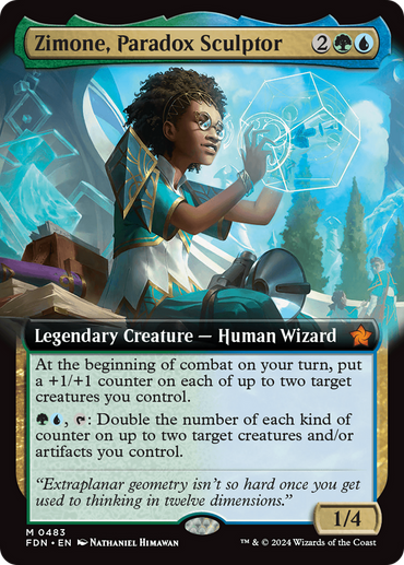 Zimone, Paradox Sculptor (Extended Art) [Foundations] 