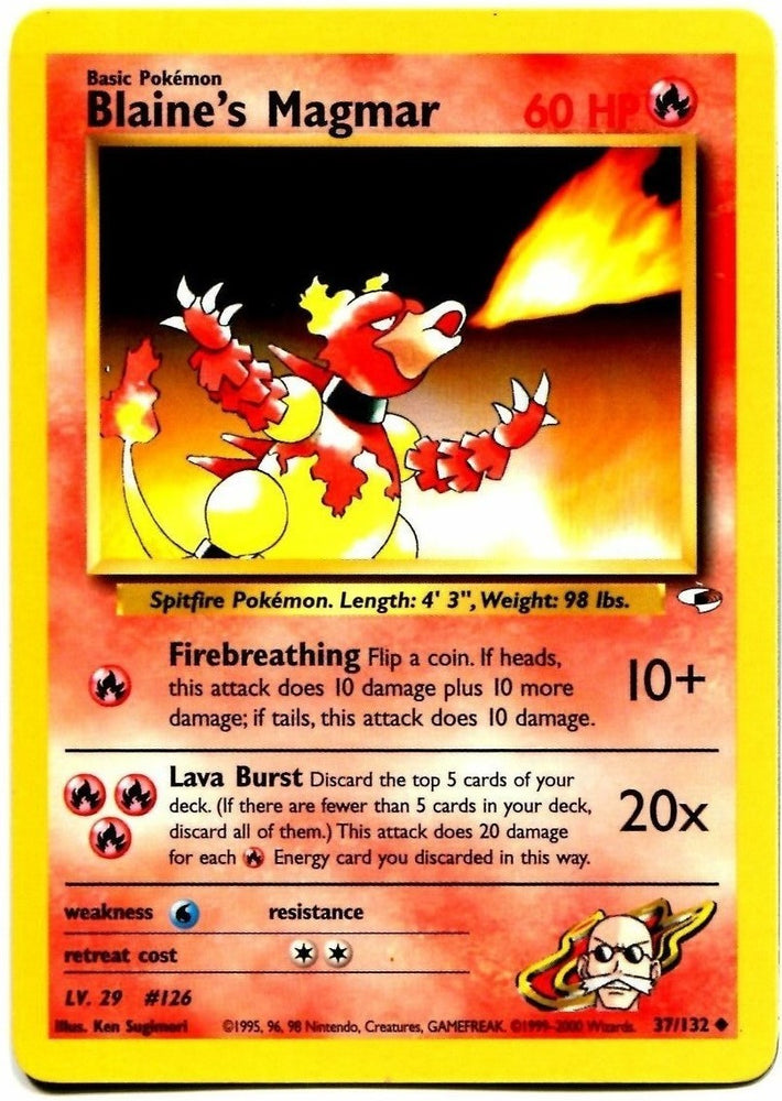 Blaine's Magmar (37/132) [Gym Heroes Unlimited] 