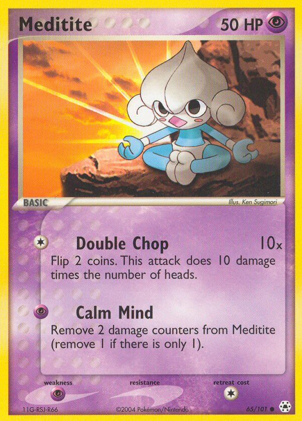 Meditite (65/101) [EX: Battle Stadium] 