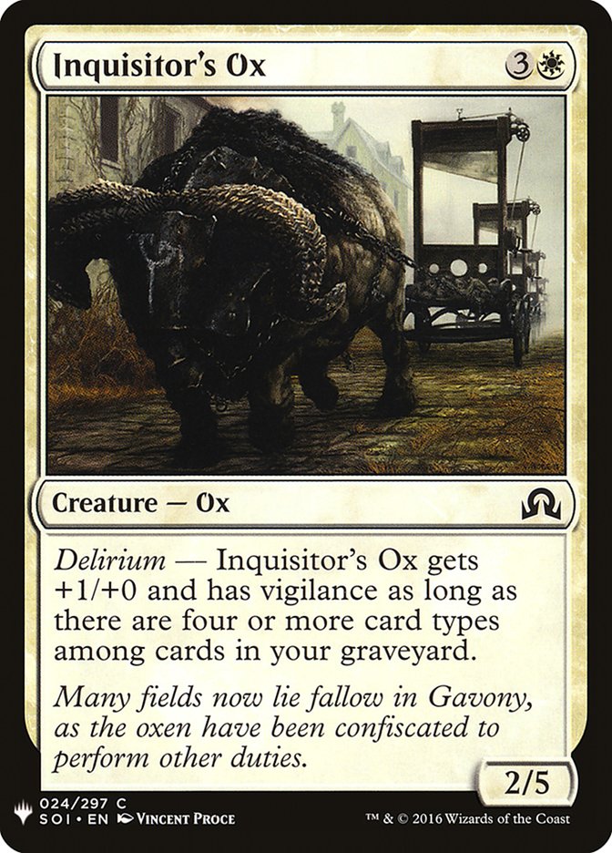 Inquisitor's Ox [Mystery Booster] 