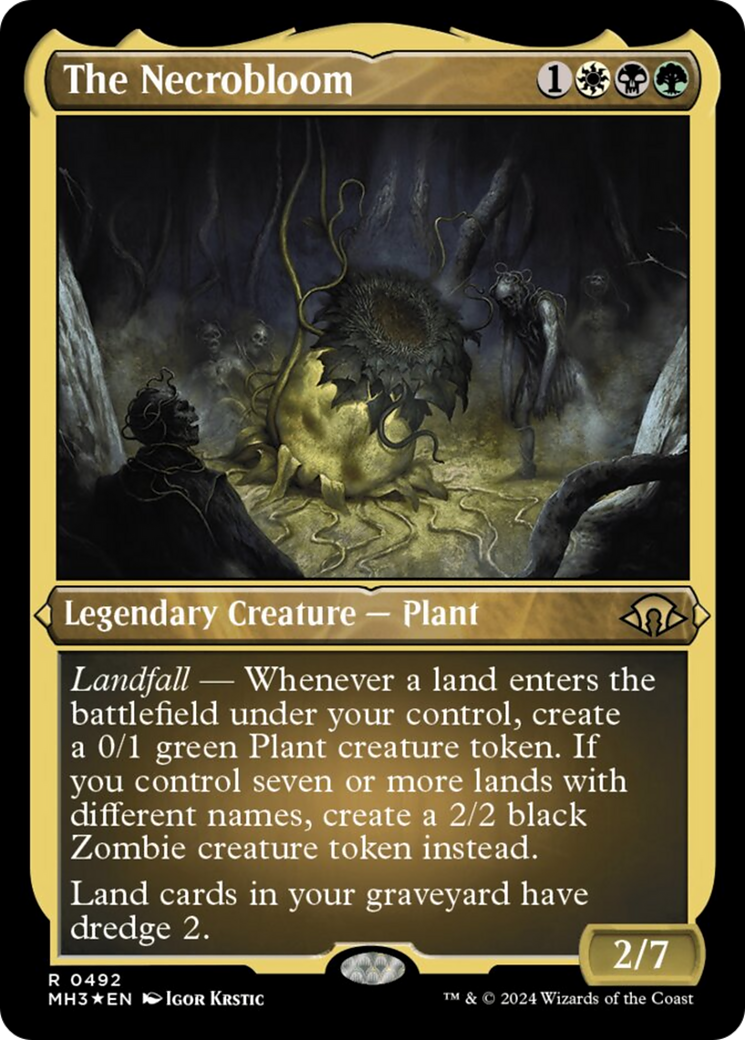 The Necrobloom (Foil Etched) [Modern Horizons 3] 