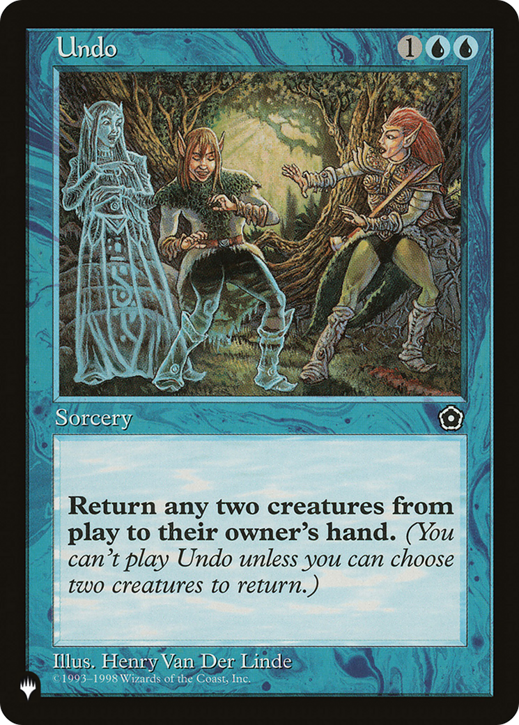 Undo [The List Reprints] 