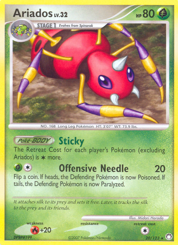 Ariados (20/123) [Diamond &amp; Pearl: Mysterious Treasures] 