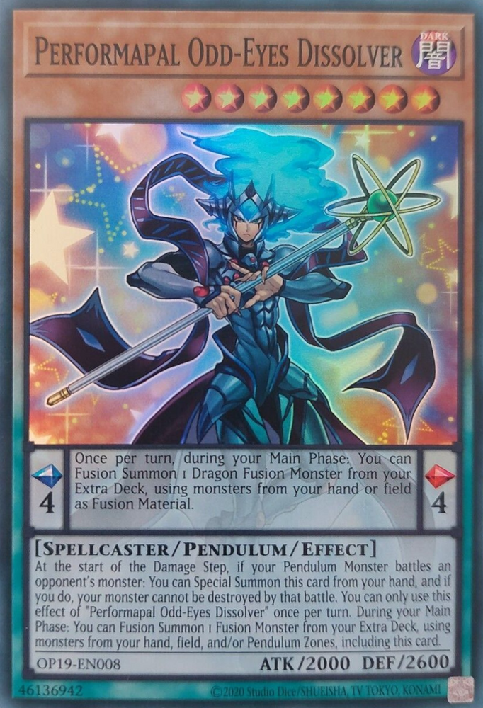 Performapal Odd-Eyes Dissolver [OP19-EN008] Super Rare 