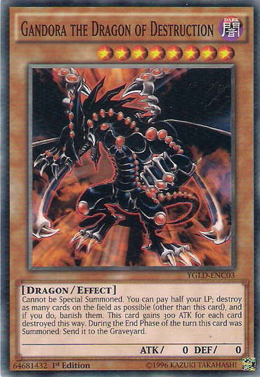 Gandora the Dragon of Destruction [YGLD-ENC03] Common 