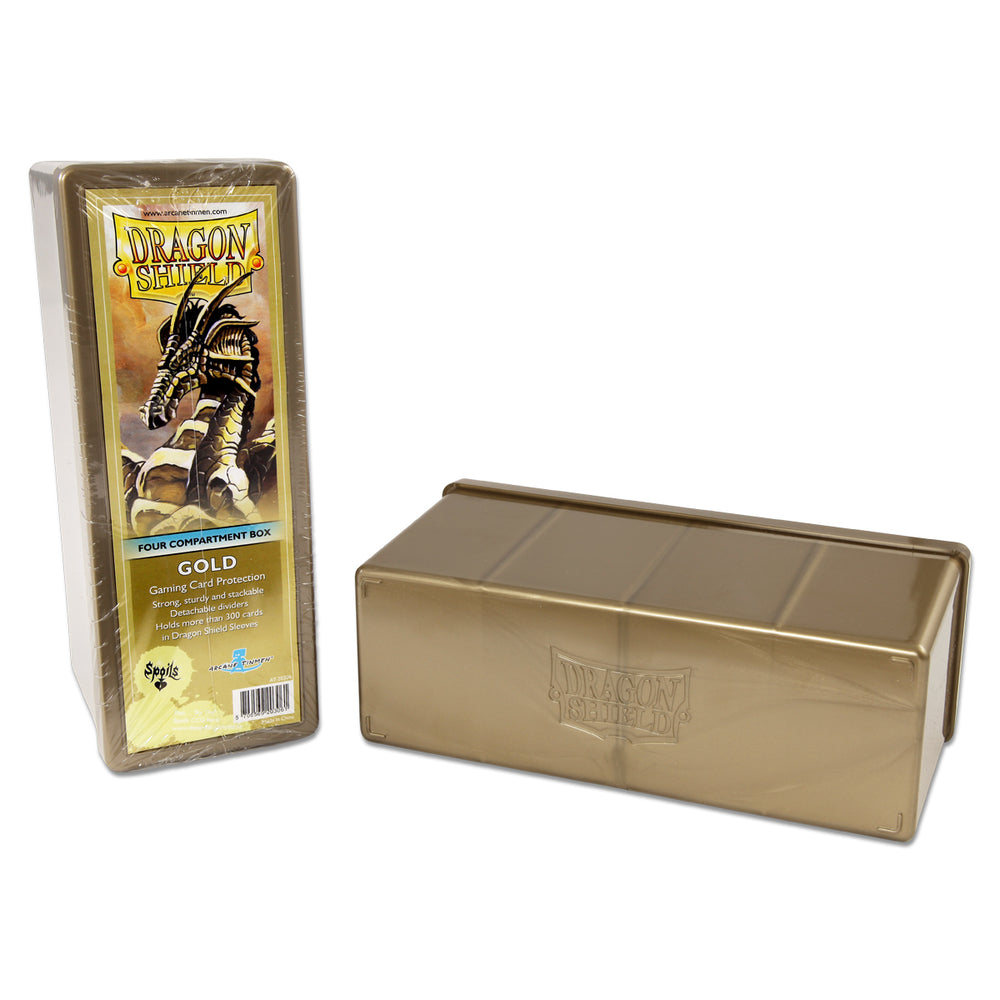 Dragon Shield: Four-Compartment Deck Box - Gold