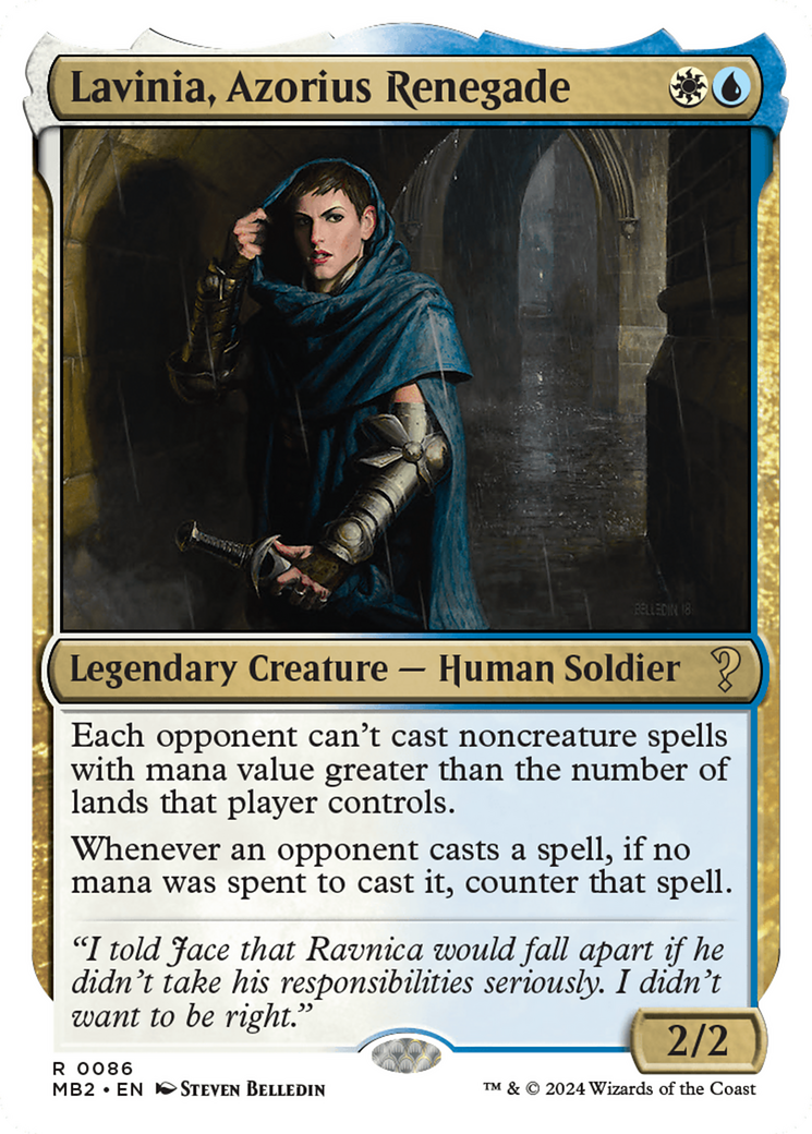 Lavinia, Azorius Renegade (White Border) [Mystery Booster 2] 