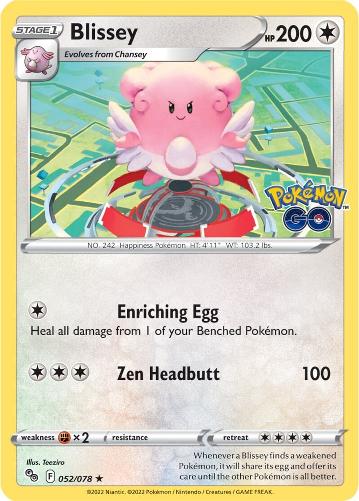 Blissey (052/078) [Pokémon GO] 