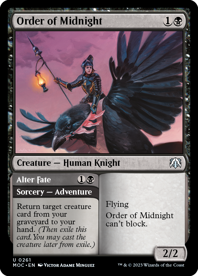 Order of Midnight // Alter Fate [March of the Machine Commander] 