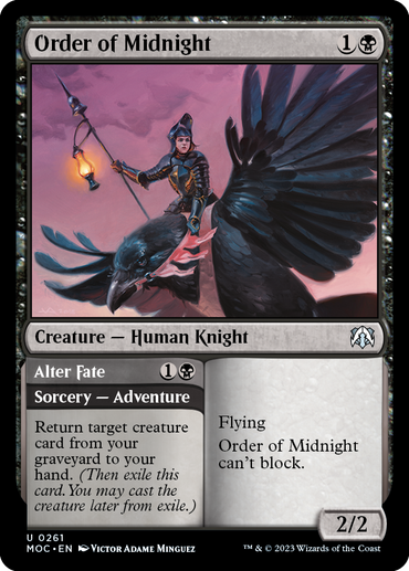 Order of Midnight // Alter Fate [March of the Machine Commander] 