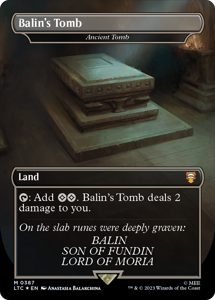 Balin's Tomb - Ancient Tomb (Surge Foil Realms and Relics) [The Lord of the Rings: Tales of Middle-Earth Commander] 