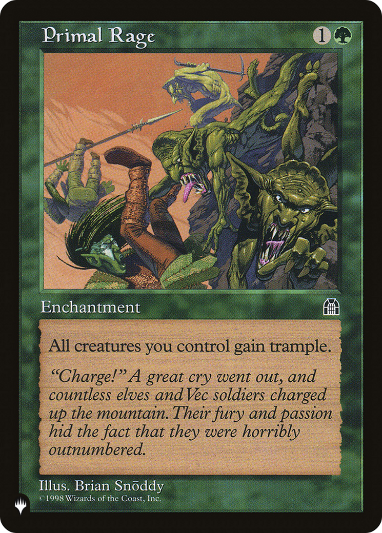 Primal Rage [The List Reprints] 