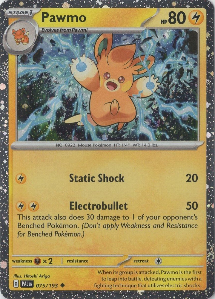 Pawmo (075/193) (Cosmos Foil) [Scarlet &amp; Violet: Paldea Evolved] 