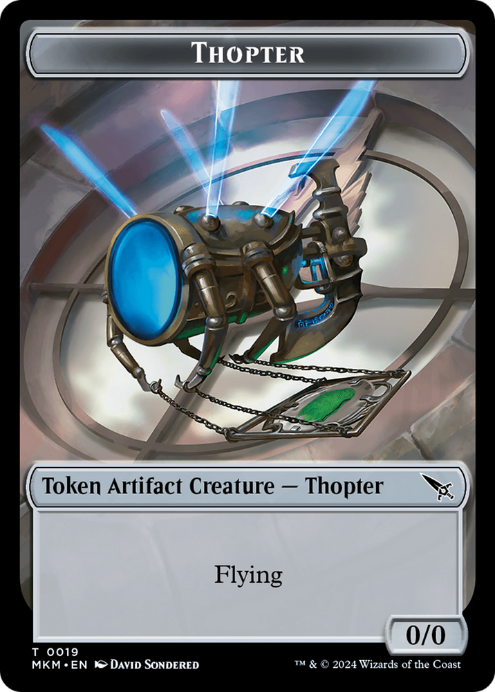 Thopter Token (0019) [Murders at Karlov Manor Tokens] 