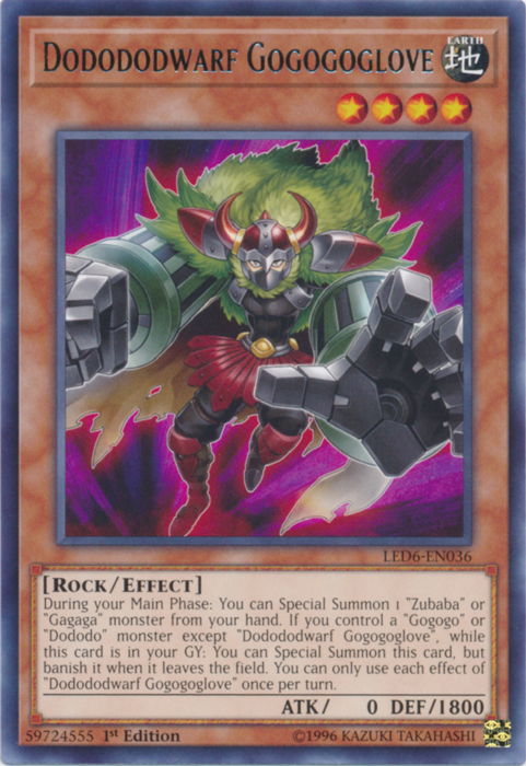 Dodododwarf Gogogoglove [LED6-EN036] Rare 