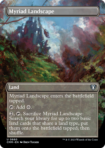 Myriad Landscape (Borderless Alternate Art) [Commander Masters] 