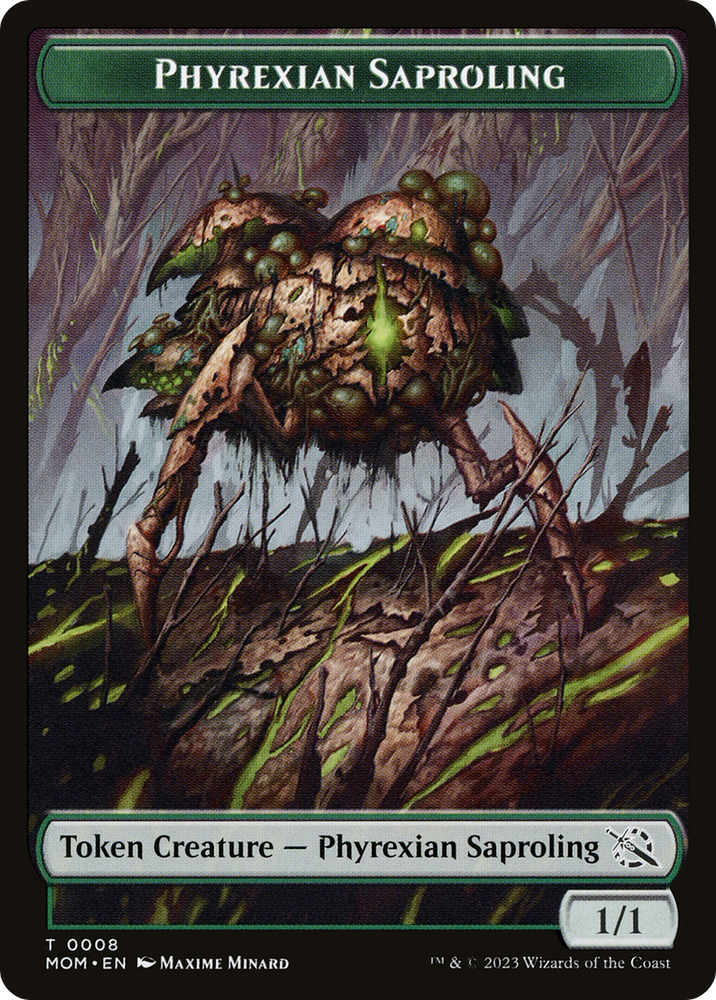 Treasure (20) // Phyrexian Saproling Double-Sided Token [March of the Machine Tokens] 