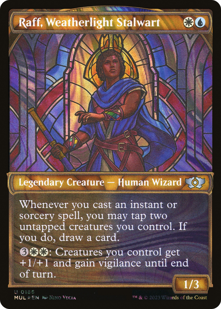 Raff, Weatherlight Stalwart (Halo Foil) [Multiverse Legends] 