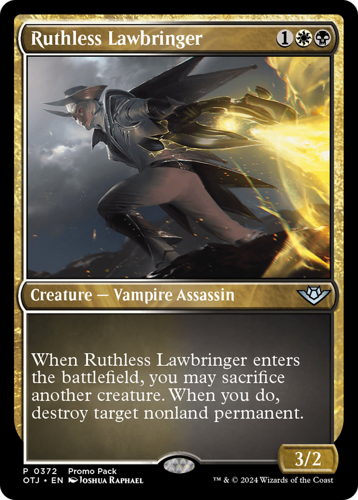 Ruthless Lawbringer (Promo Pack) [Outlaws of Thunder Junction Promos] 