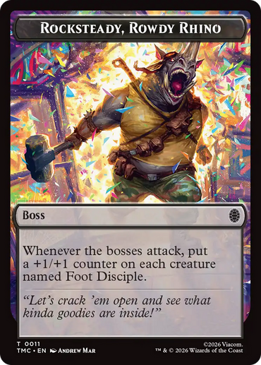 Rocksteady, Rowdy Rhino [Teenage Mutant Ninja Turtles Commander Tokens]