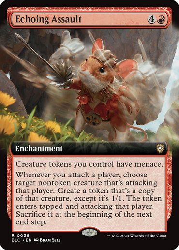 Echoing Assault (Extended Art) [Bloomburrow Commander] 